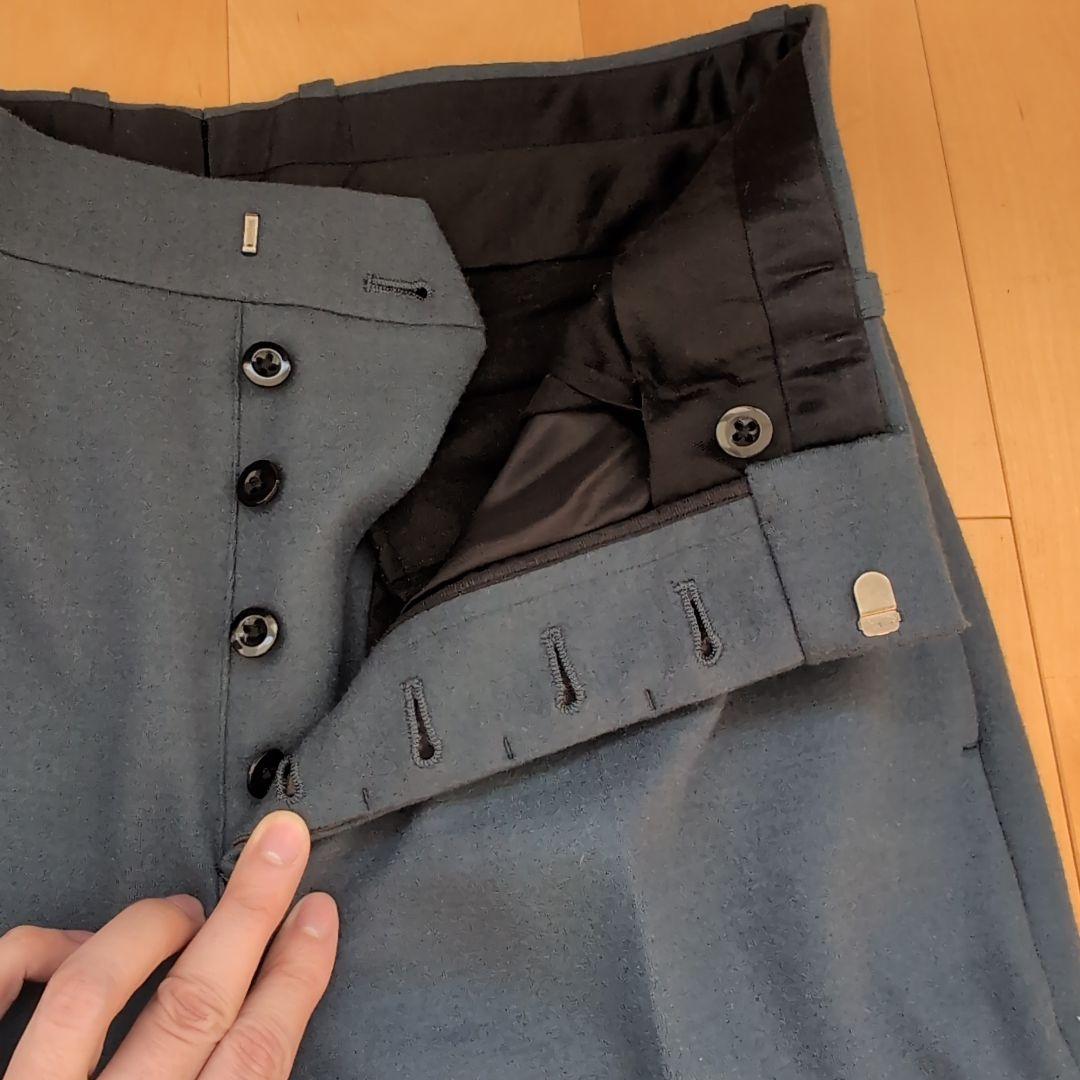 SCYE ウール ダブルブレスト スーツ ダスティブルー