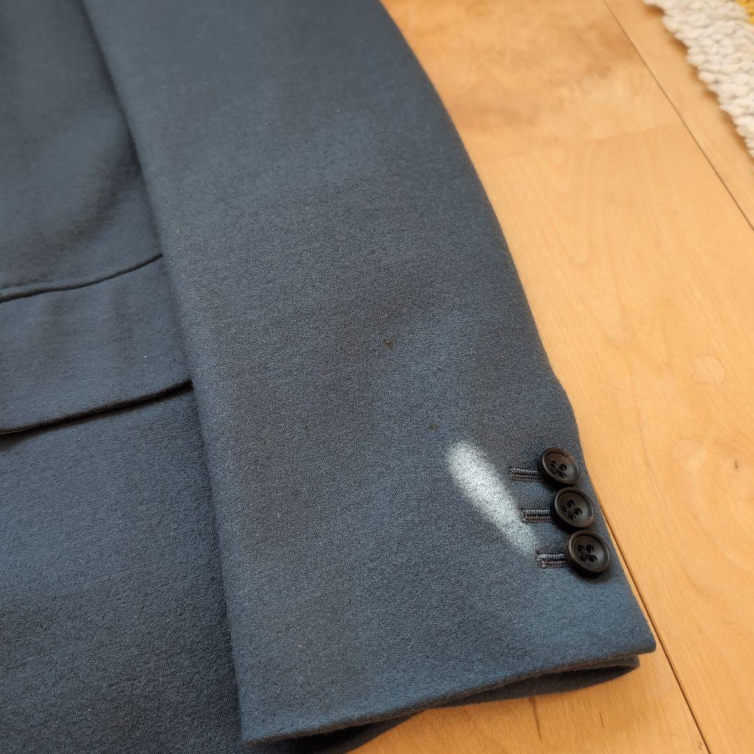 SCYE ウール ダブルブレスト スーツ ダスティブルー