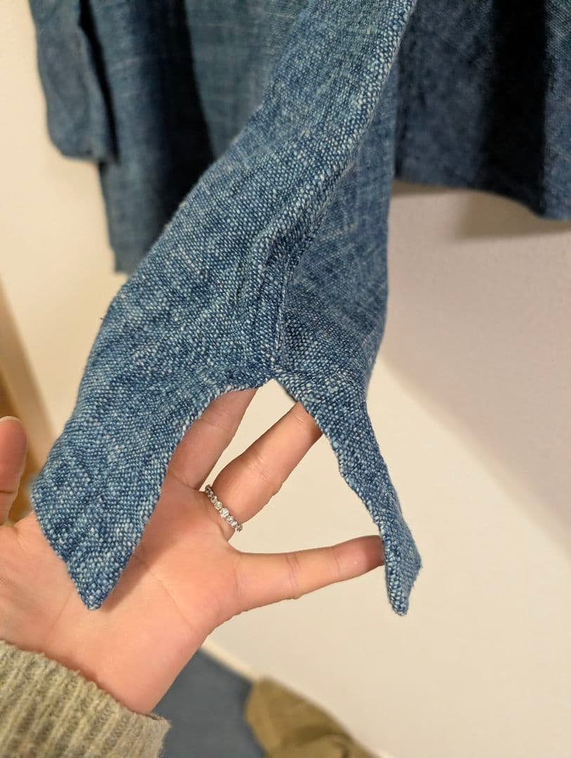 うさとの服 Aライントップス 藍染