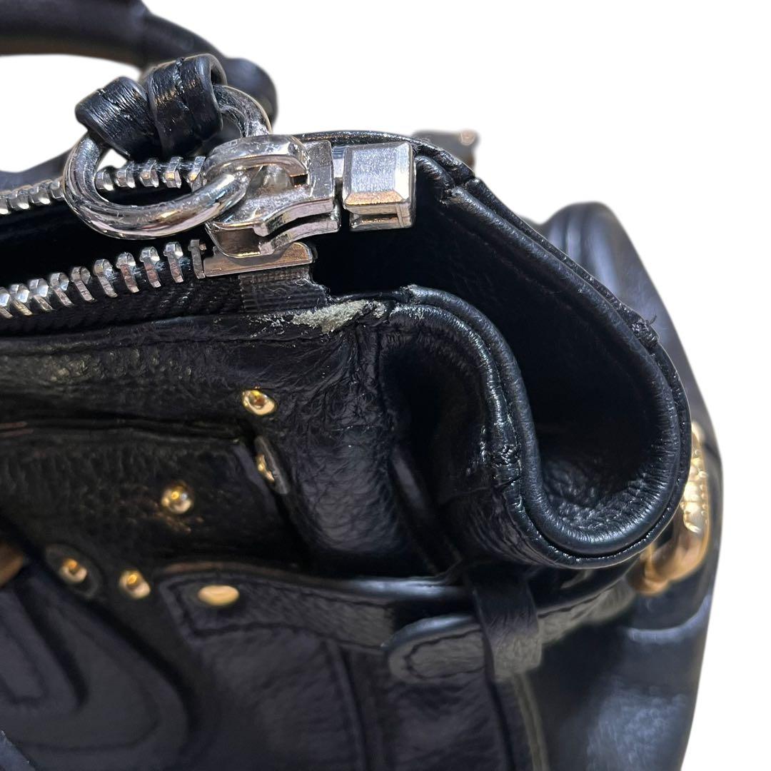 Chloe パディントン　黒　レザー　バッグ　クロエ