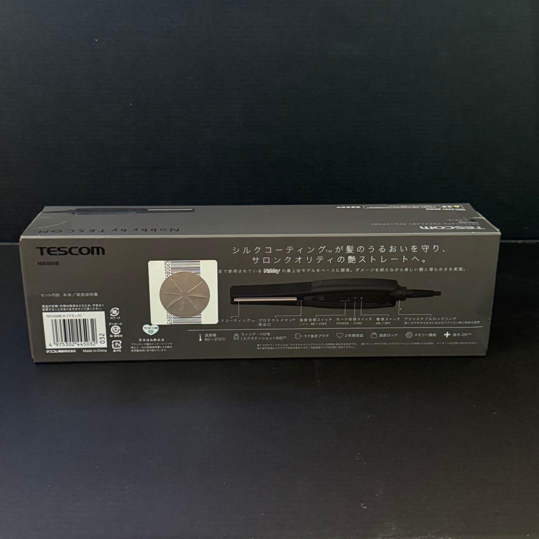 【新品】TESCOM Nobby ストレートアイロン NIS500B ブラック