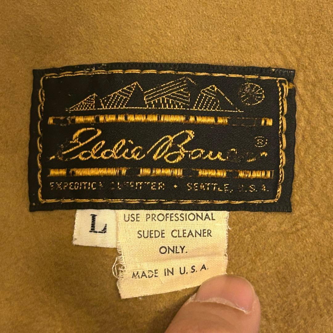 け*ん様 70s 80s レア 黒タグ eddie bauer ムートンベスト