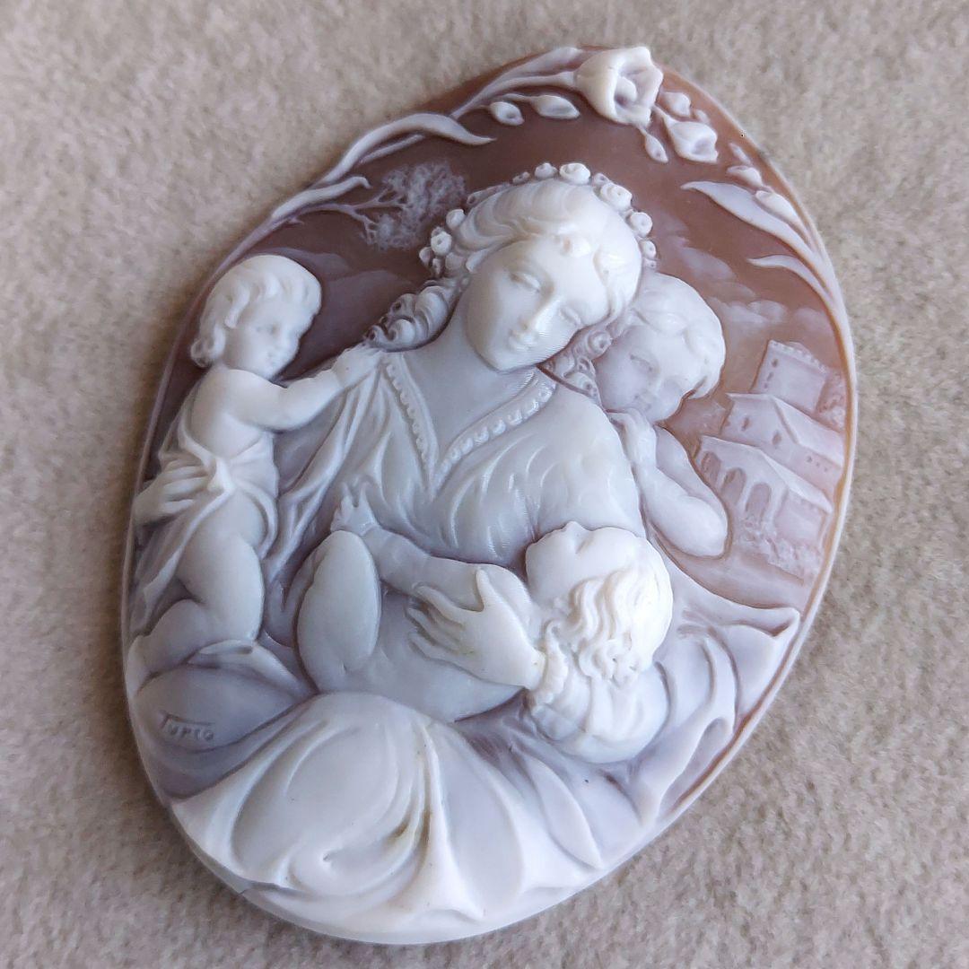 幸せの形　母の愛　シェル　カメオ　ルース