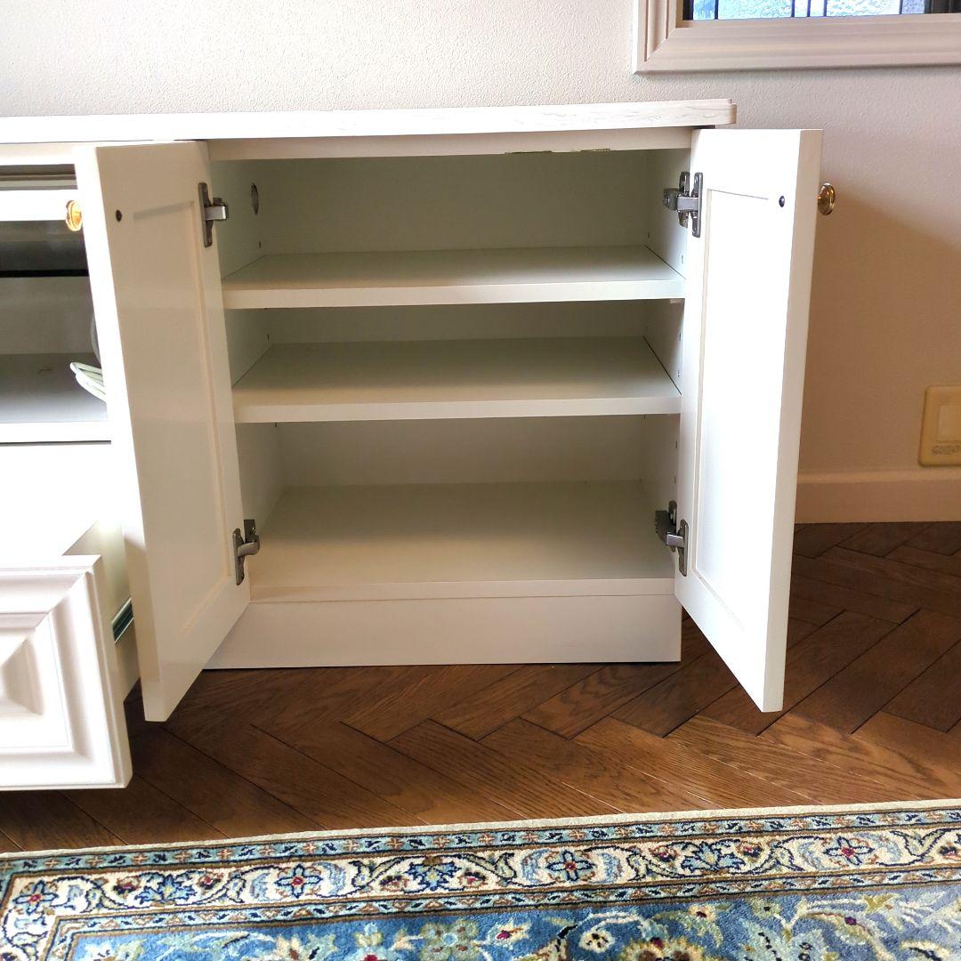 テレビボード　ホワイト　テレビ台 引き出し付き