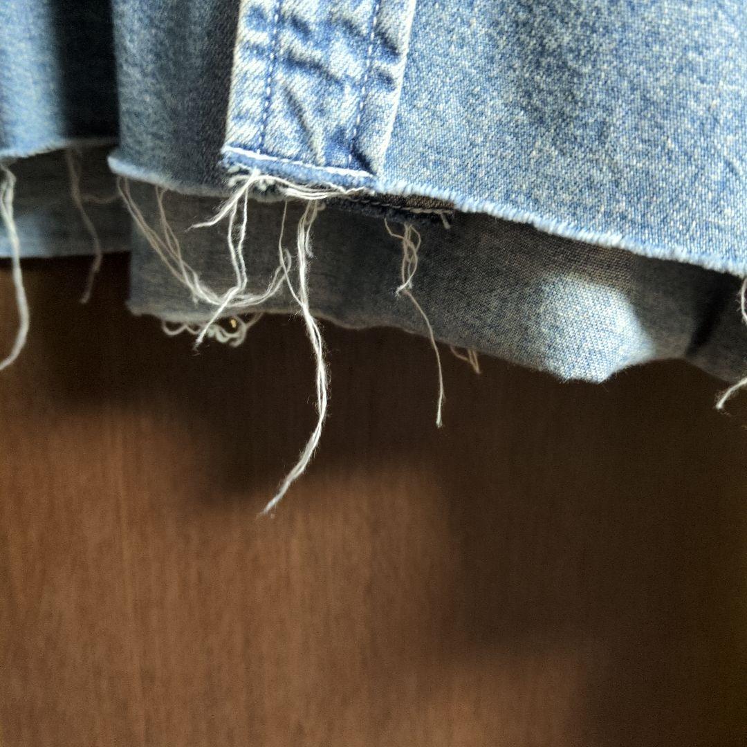 ☆みつまめ☆JOHNBULL　ダメージデニム クロップドシャツ