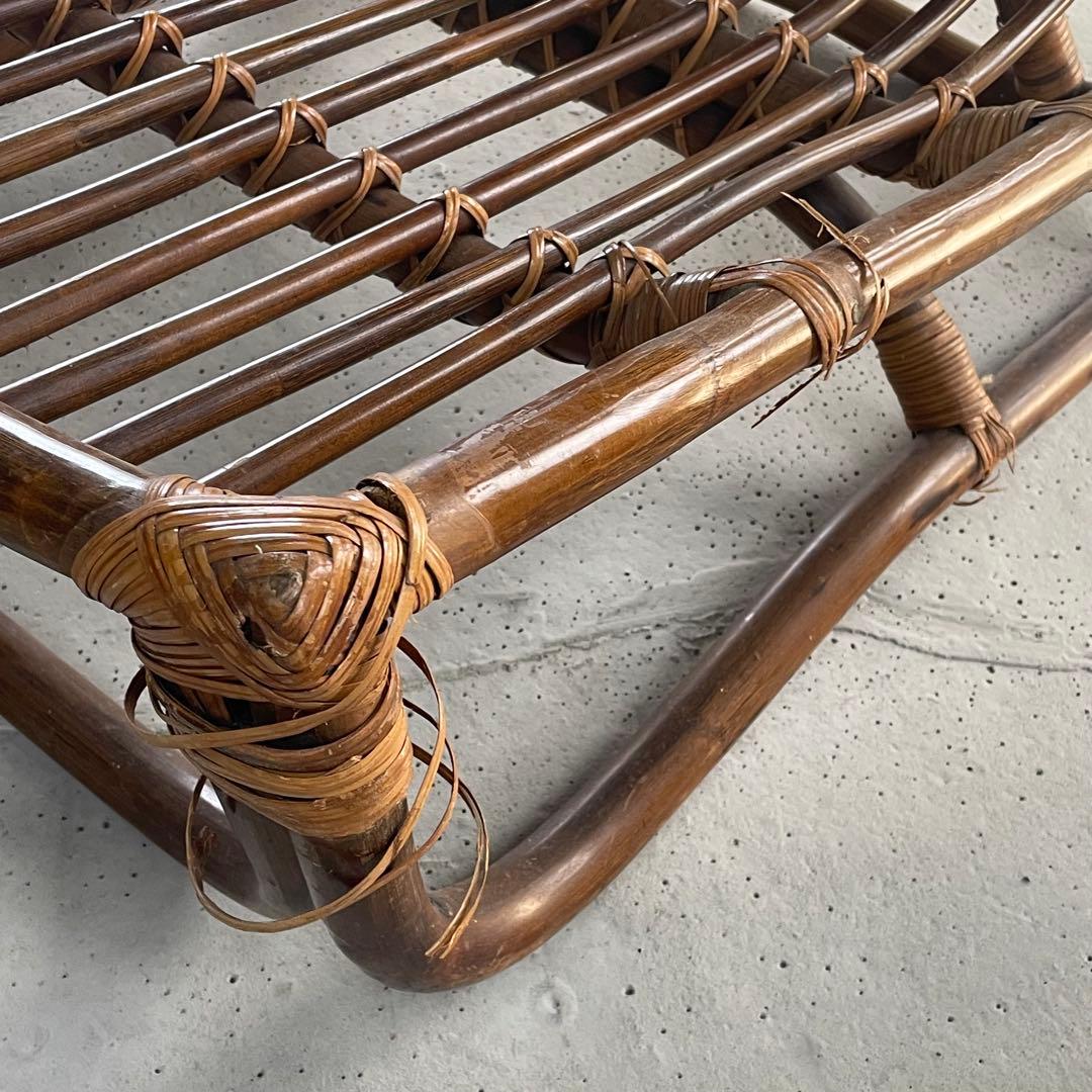 ② 【マルニ木工】ラタンチェア　籐　ヴィンテージ　レトロ　家具　２脚出品中！