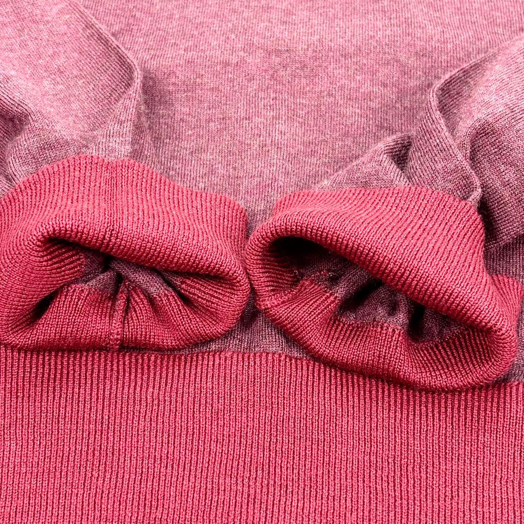 美品✨LOUIS VUITTON ニット カシミヤ混 刺繍ロゴ ボルドー