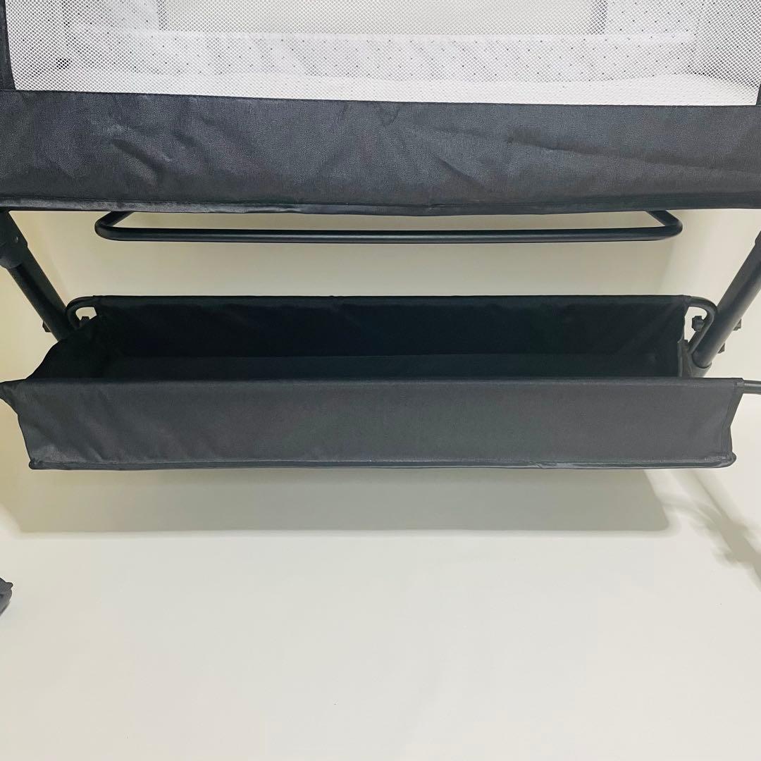 【未使用品】ベビーベッド　高さ調節可　蚊帳　キャスター付き