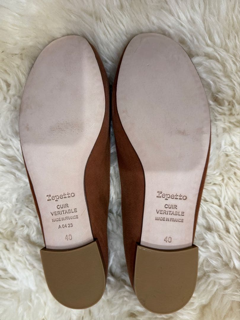 Repetto ブラウン フラットシューズ 40 フランス製