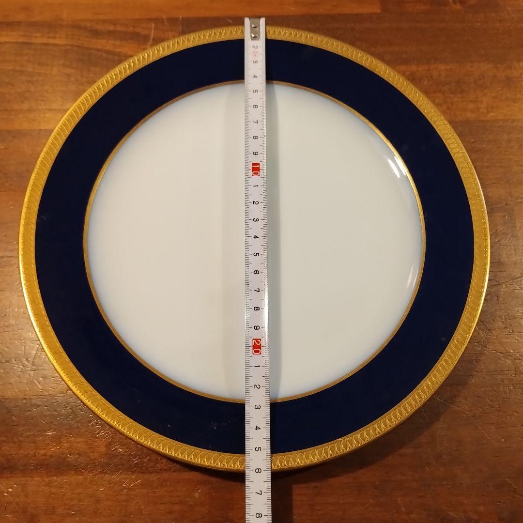 大倉陶園　瑠璃　エンボス 皿　プレート　約25.8cm 6枚