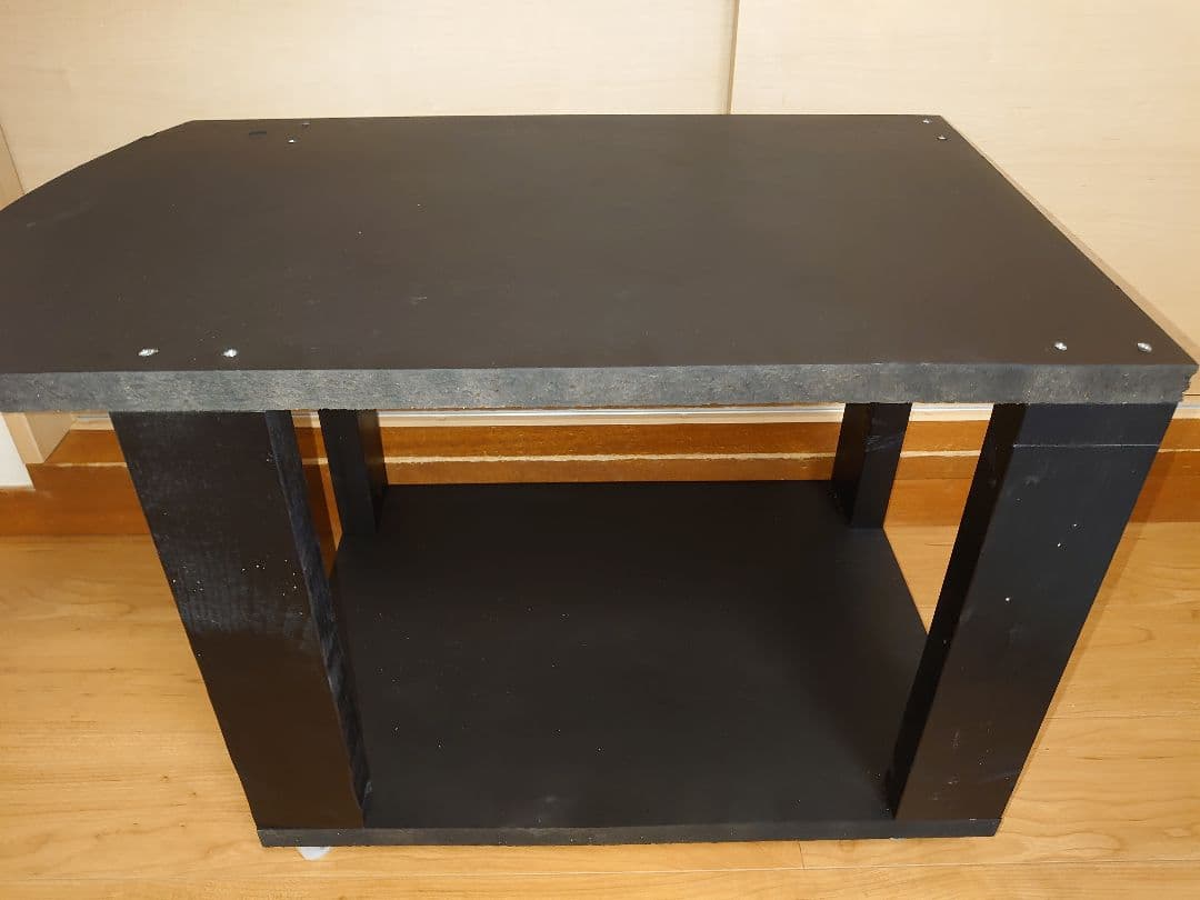 【移動に便利なキャスター付シンプルスタンド㉖】パチスロ実機1台用の置く台・黒色