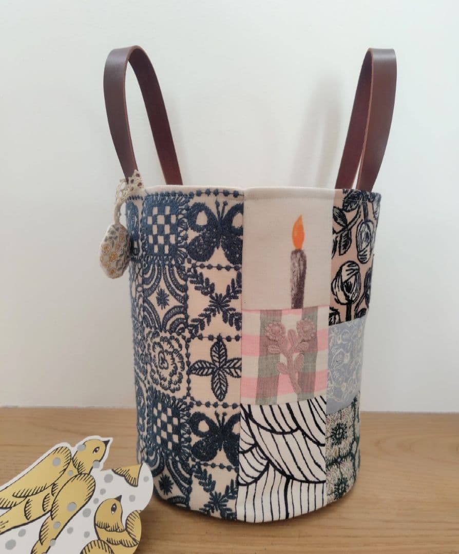 クリスマス出品☆ミナペルホネンforest tile　バケツバック