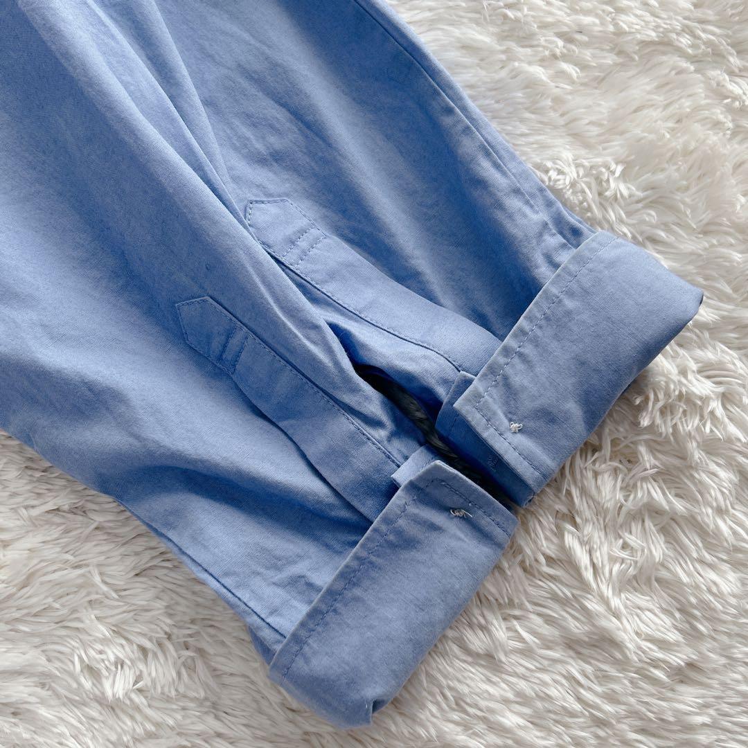 MUVEIL ミュベール バックフリルブラウス サックスブルー 38 M