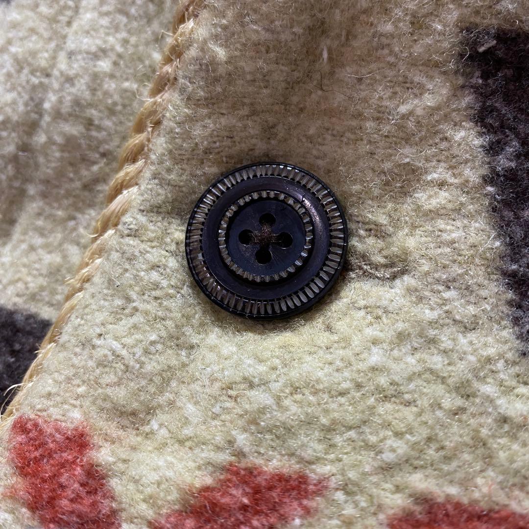 キャピタル ネイティブ柄 ウール ブランケット コート ダッフルコート