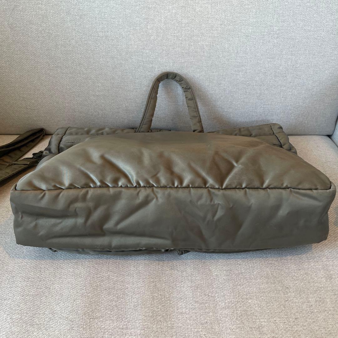 廃盤品 ポーター タンカー 2WAYブリーフトートバック シルバーグレー