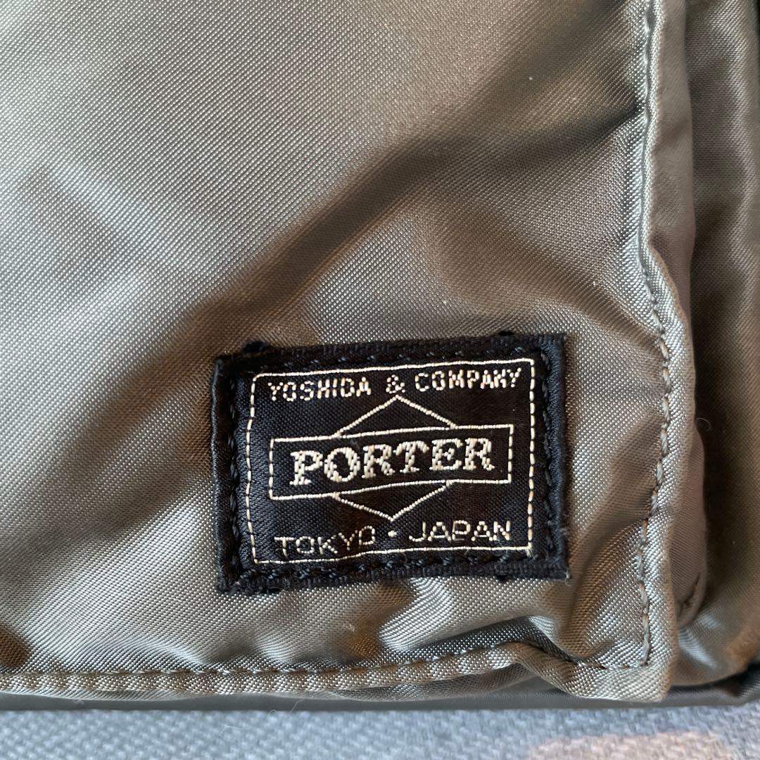 廃盤品 ポーター タンカー 2WAYブリーフトートバック シルバーグレー