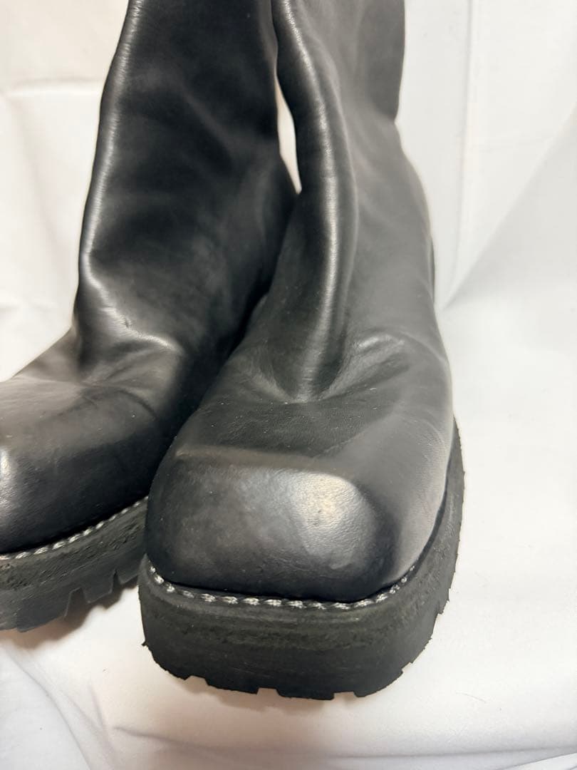 GUIDI グイディ 9088V スクエアトゥ ブーツ ブラック