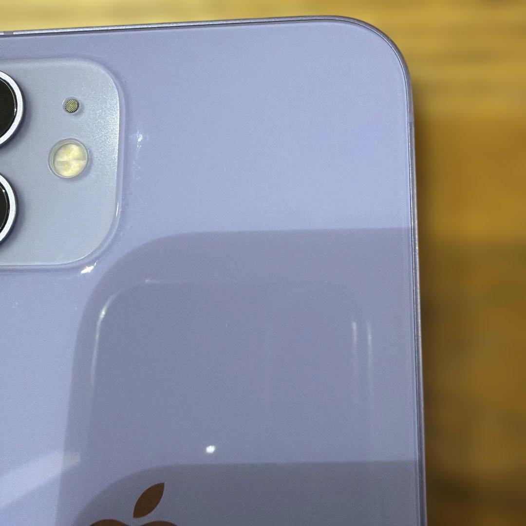 iPhone12 64GB パープル SIMロック解除 極美品 バッテリー77%