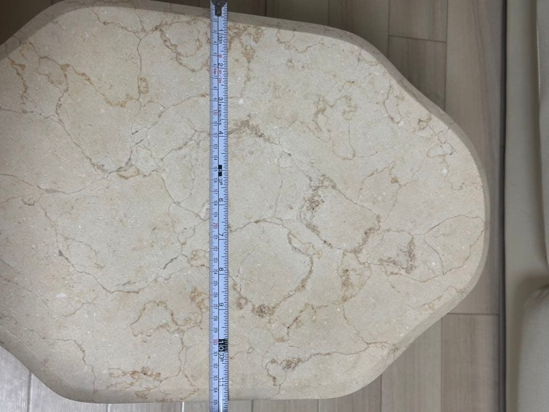 アンティーク調　大理石調　サイドテーブル　ゴールド脚