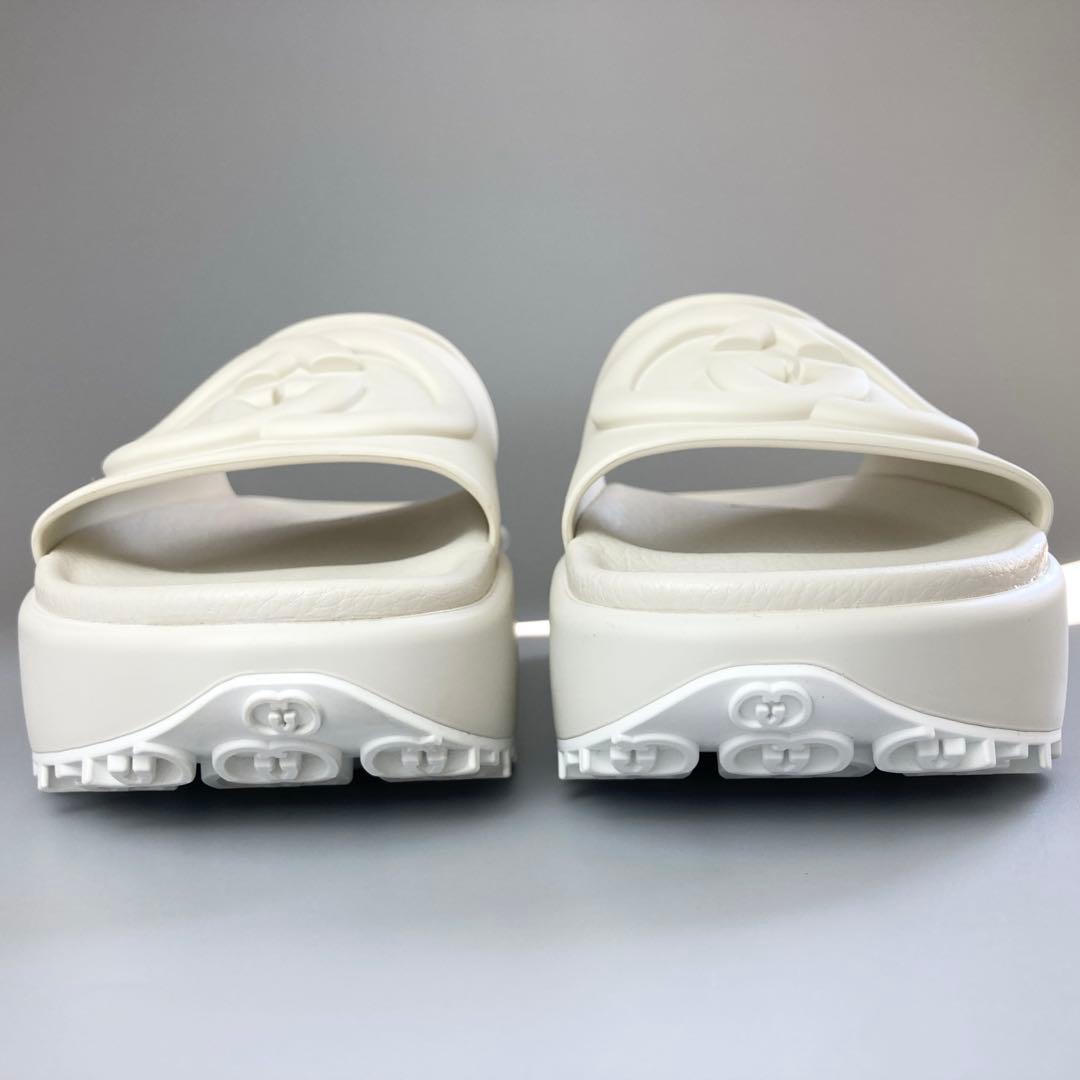 新品未使用 GUCCI グッチ サンダル 厚底 インターロッキング G 23cm