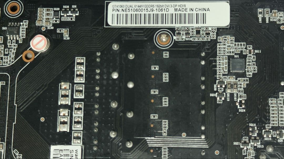 PALIT GTX 1060 DUAL 6G 動作確認済み ②