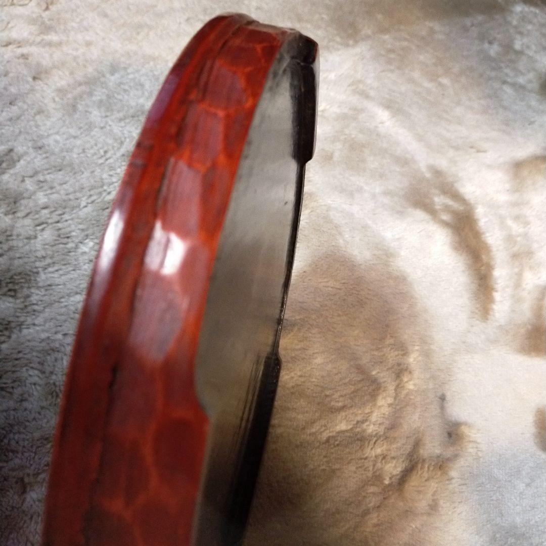 昭和レトロ　ヴィンテージ　木製　鎌倉彫　無垢材　お盆付きおひつ