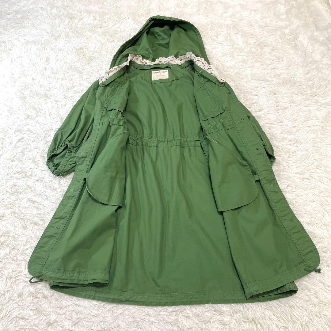 franche lippee ♡ワンピースコート レース　フード 取外可 金釦