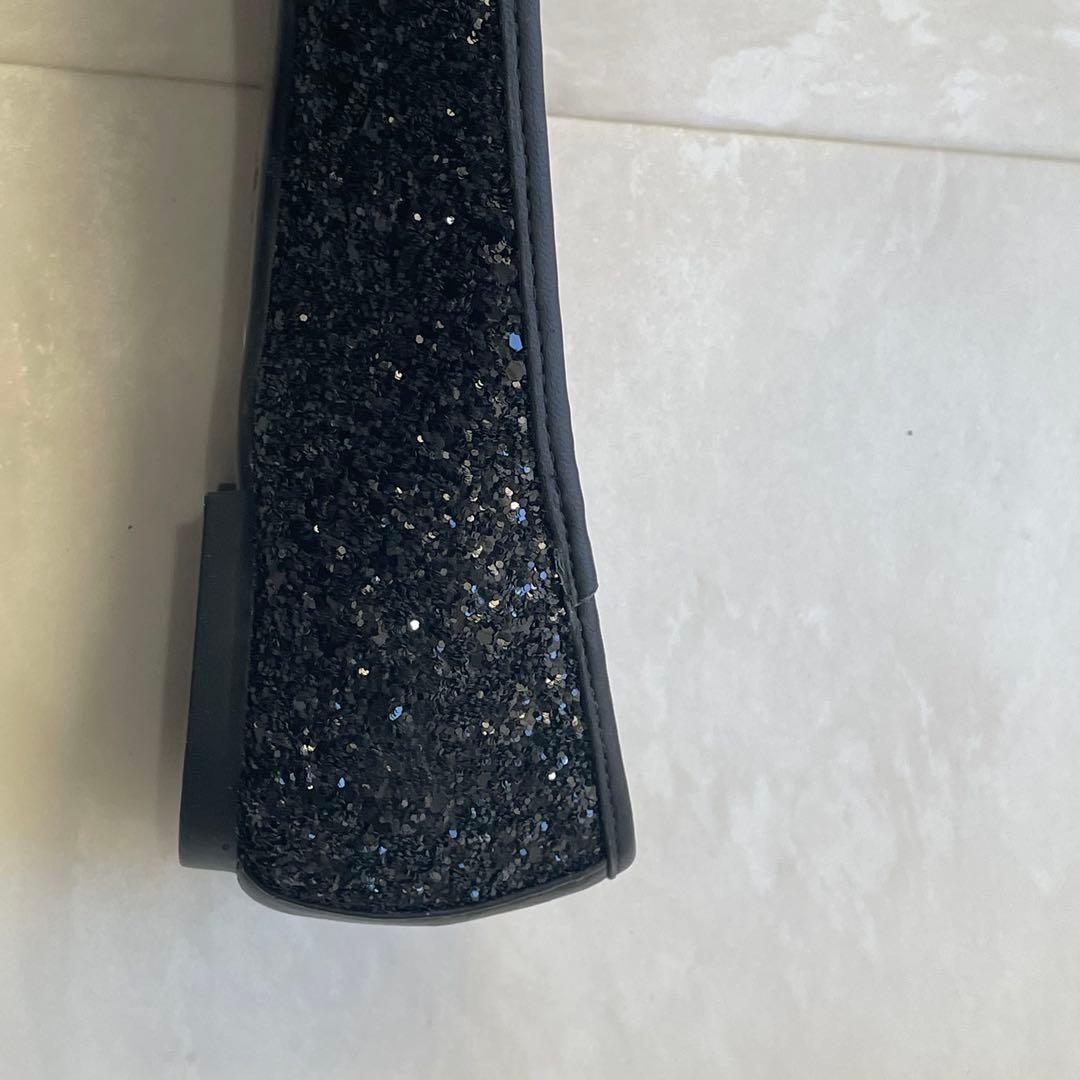 美品！ケイトスペード　グリッターパンプス　バレエシューズ　ブラック