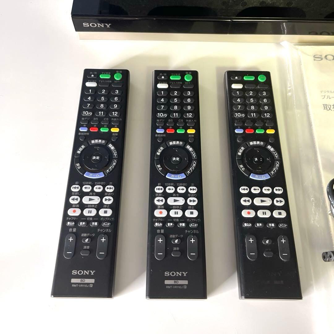 【ジャンク】ソニー SONY BDZ-ZW1500 ブルーレイレコーダー　3台