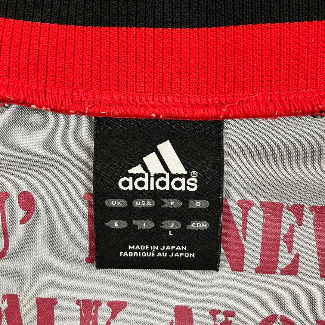adidas リヴァプールFC トラックジャケット 日本製 古着 刺繍 赤 L