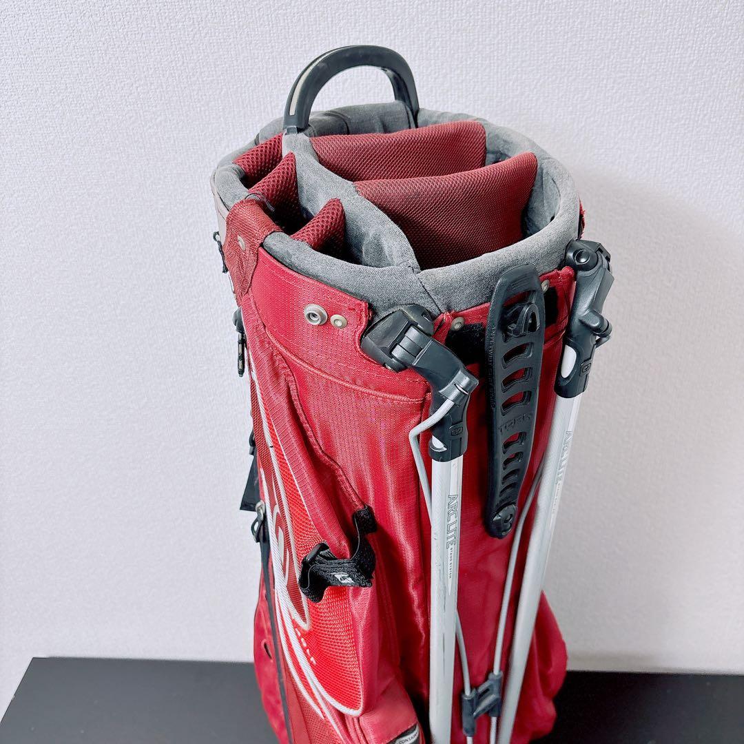 OGIO GROM スタンド式キャディバッグ 8分割 9.5型 レッド グロム