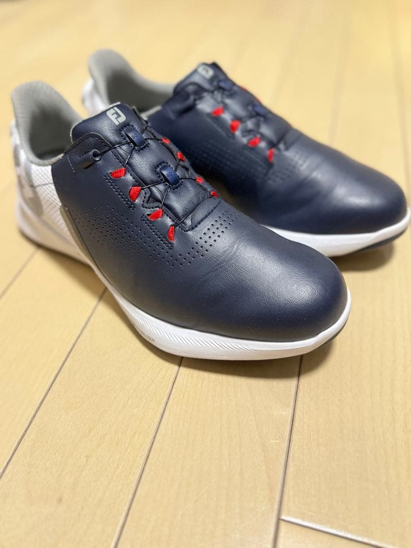 【1回使用】26cm FootJoy ゴルフシューズ BOAフィット ネイビー