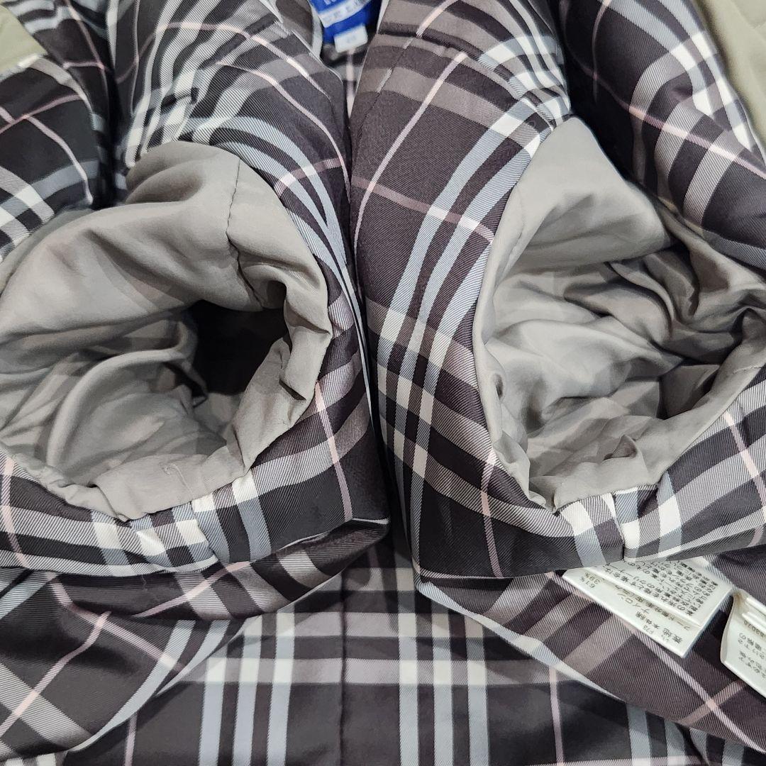 バーバリーブルーレーベル❣️モッズコート　40　カーキ　バーバリーチェック