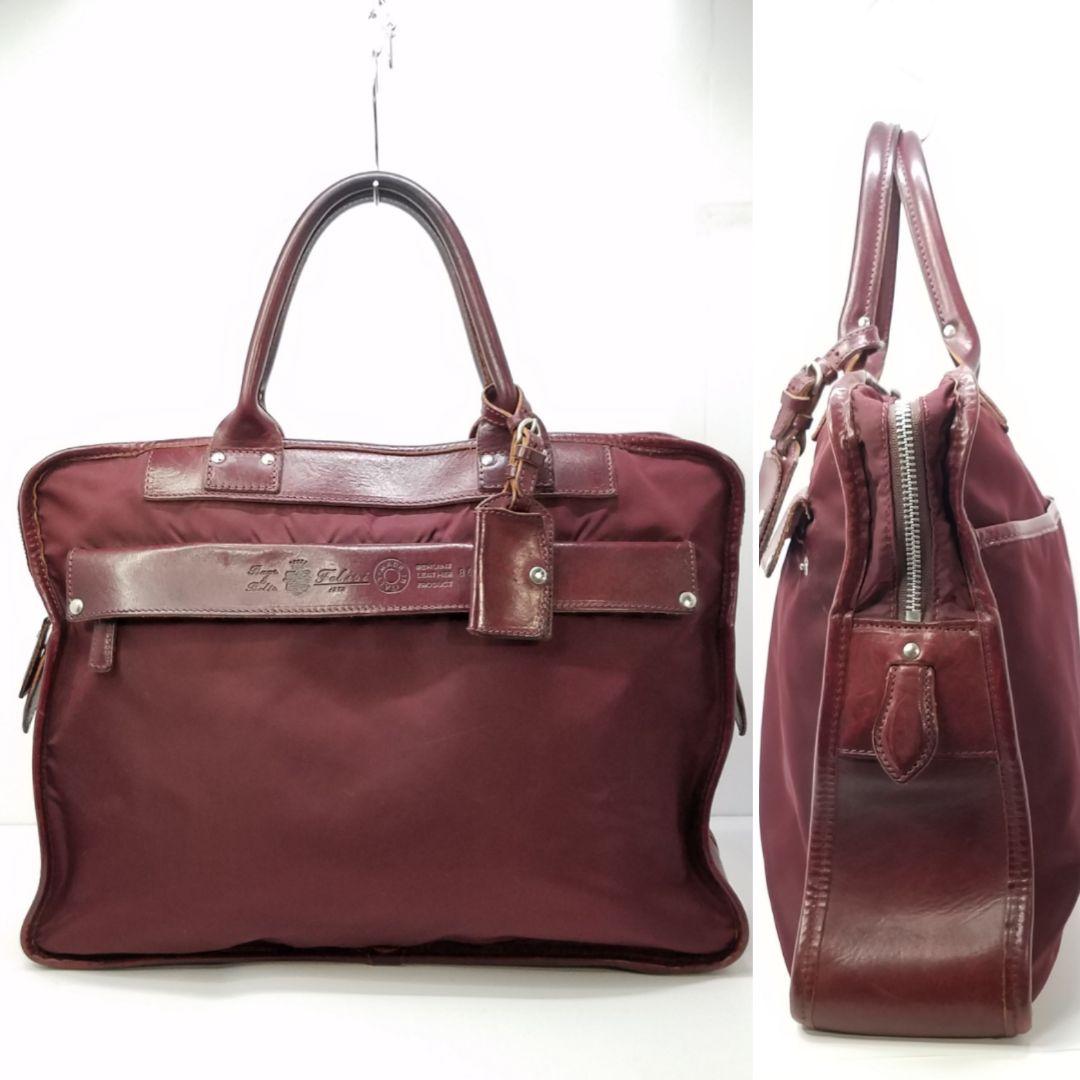 Felisi フェリージ ブリーフケース ビジネスバッグ 8637/2 えんじ色