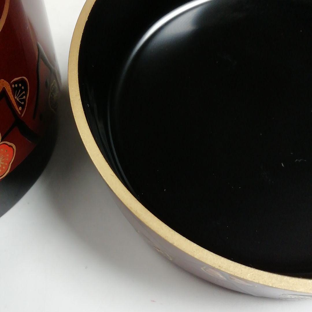 Ｗ７９　棗　『紅梅』『雪吹棗』『田中一康 作』　共箱　茶道具