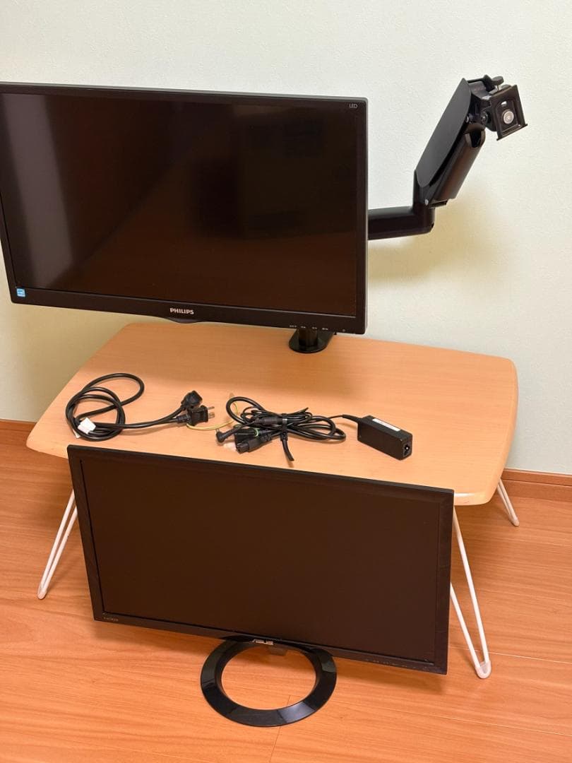 モニター2台 デュアルモニターアーム セット