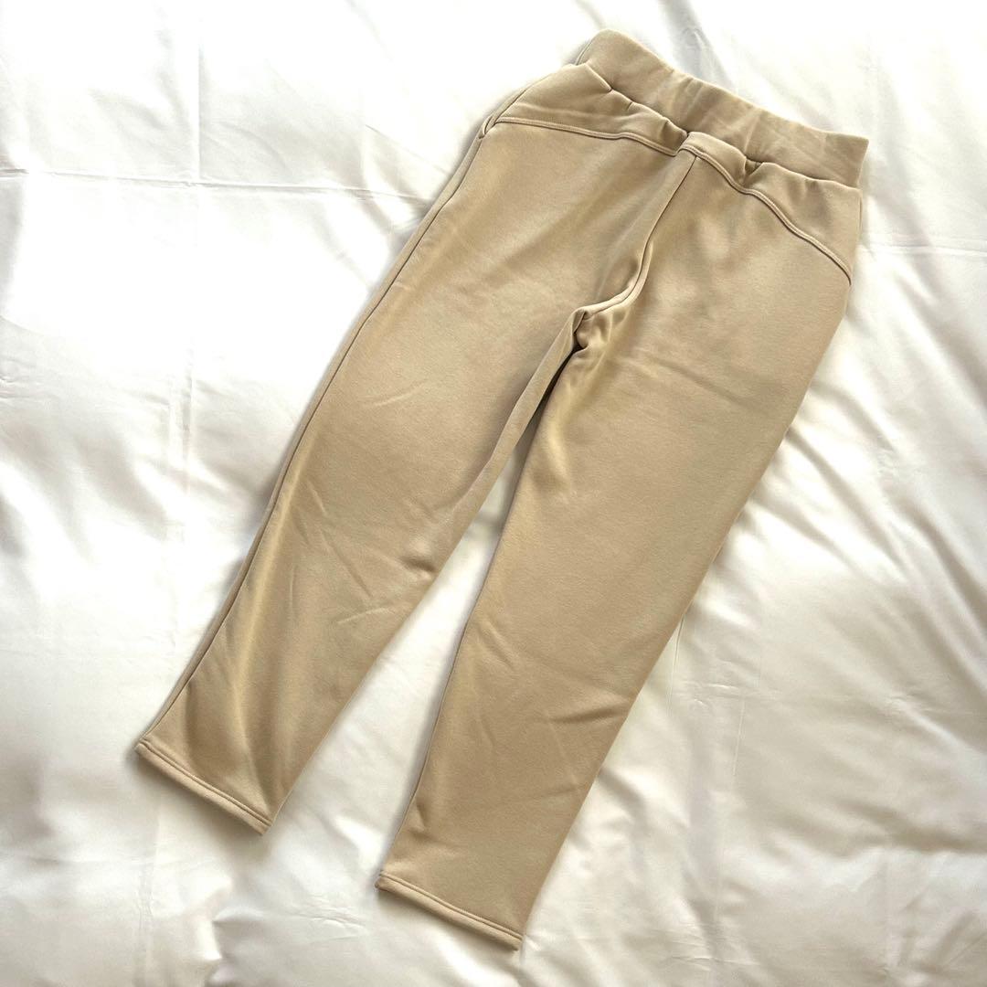 Chacott チャコット 裏起毛テーパードパンツ ベージュ M
