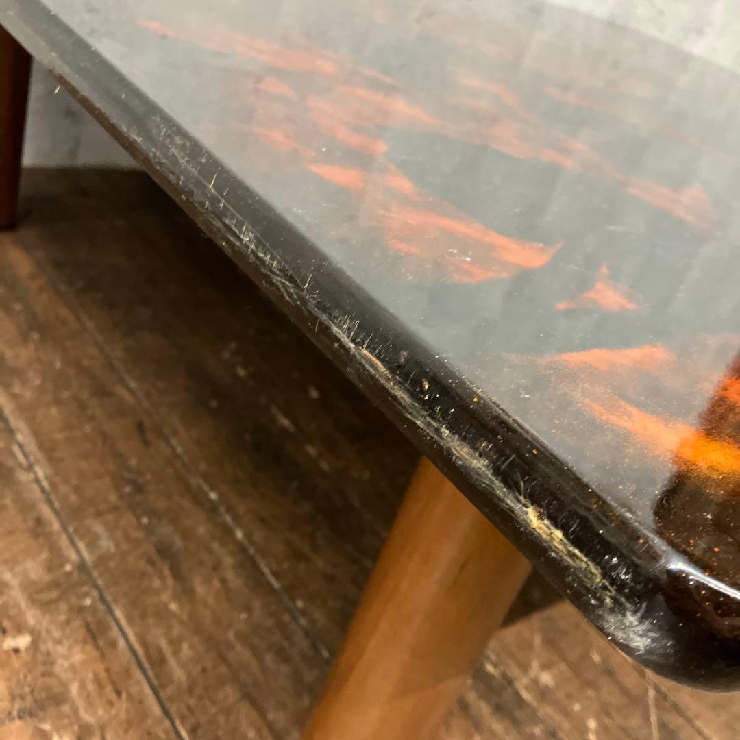 昭和レトロ 津軽塗 漆塗り 長方形 座卓 センターテーブル ローテブル 古民家