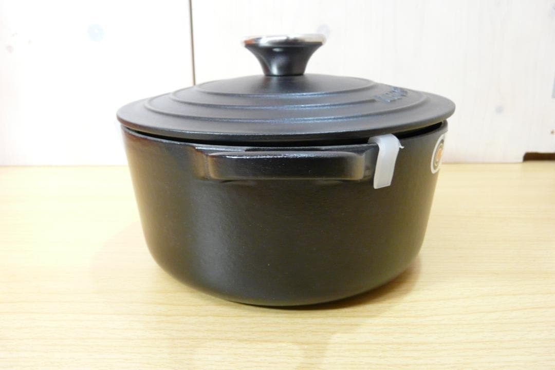LE CREUSET ココット・ロンド 18cm サテンブラック 両手鍋