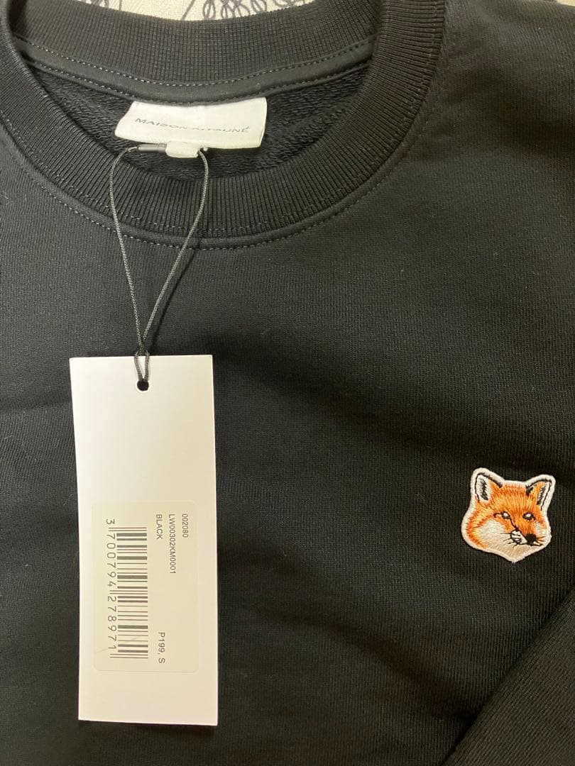 MAISON KITSUNEスウェット　ブラック　S
