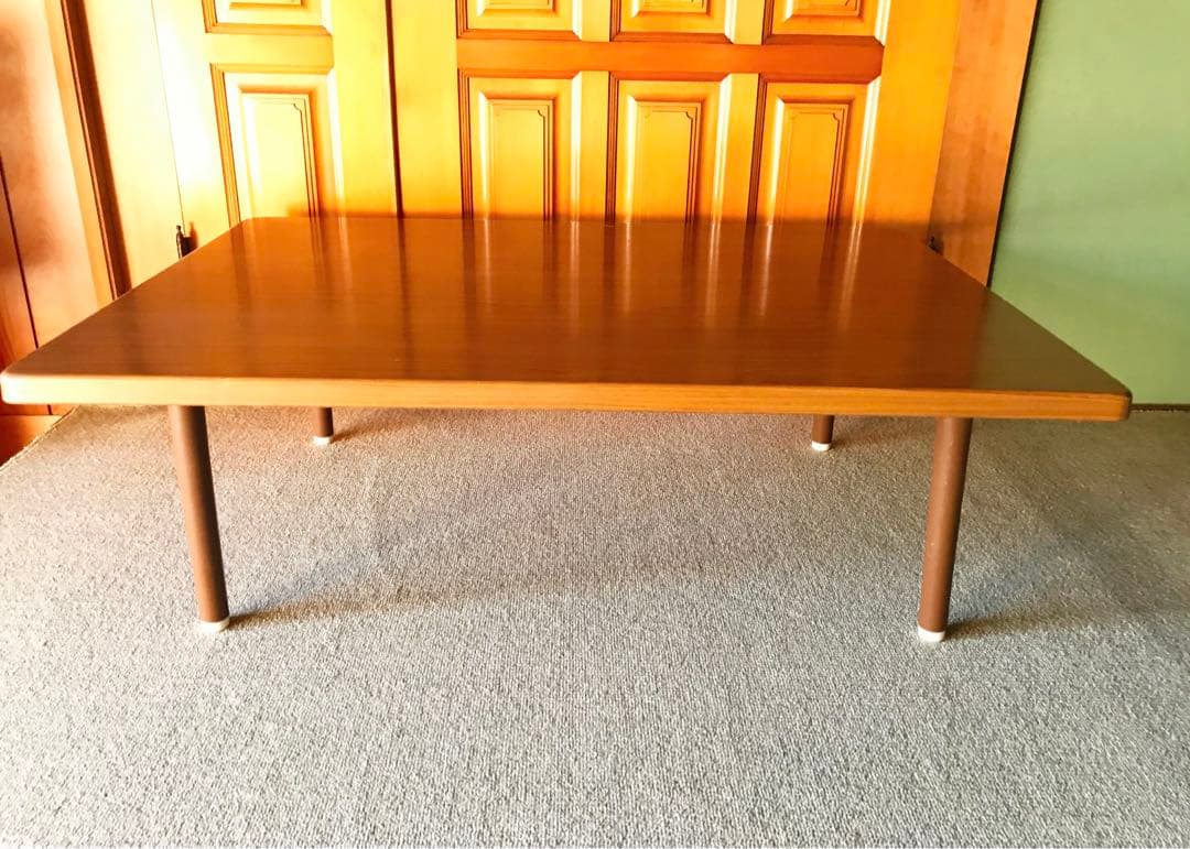 昭和レトロ 70'モルパ家具 座卓 ローテーブル アンティーク ちゃぶ台 木製