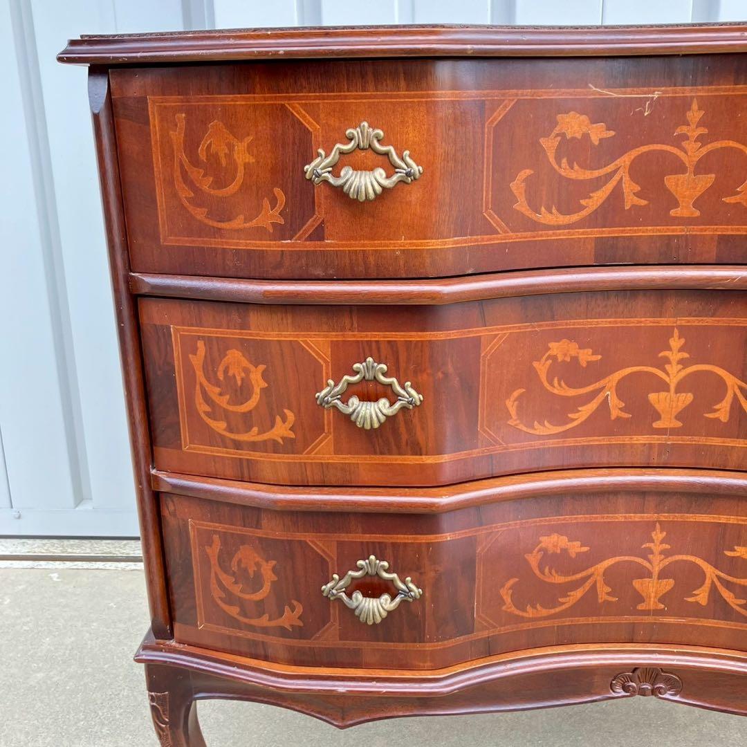 イタリア家具 タロッコ社 象嵌デザイン 猫足 ヴェローナ キャビネット チェスト