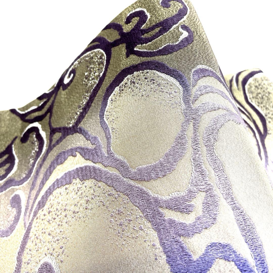 専用帯6083 ●高級 正絹 両面全通 リバーシブル 袋帯