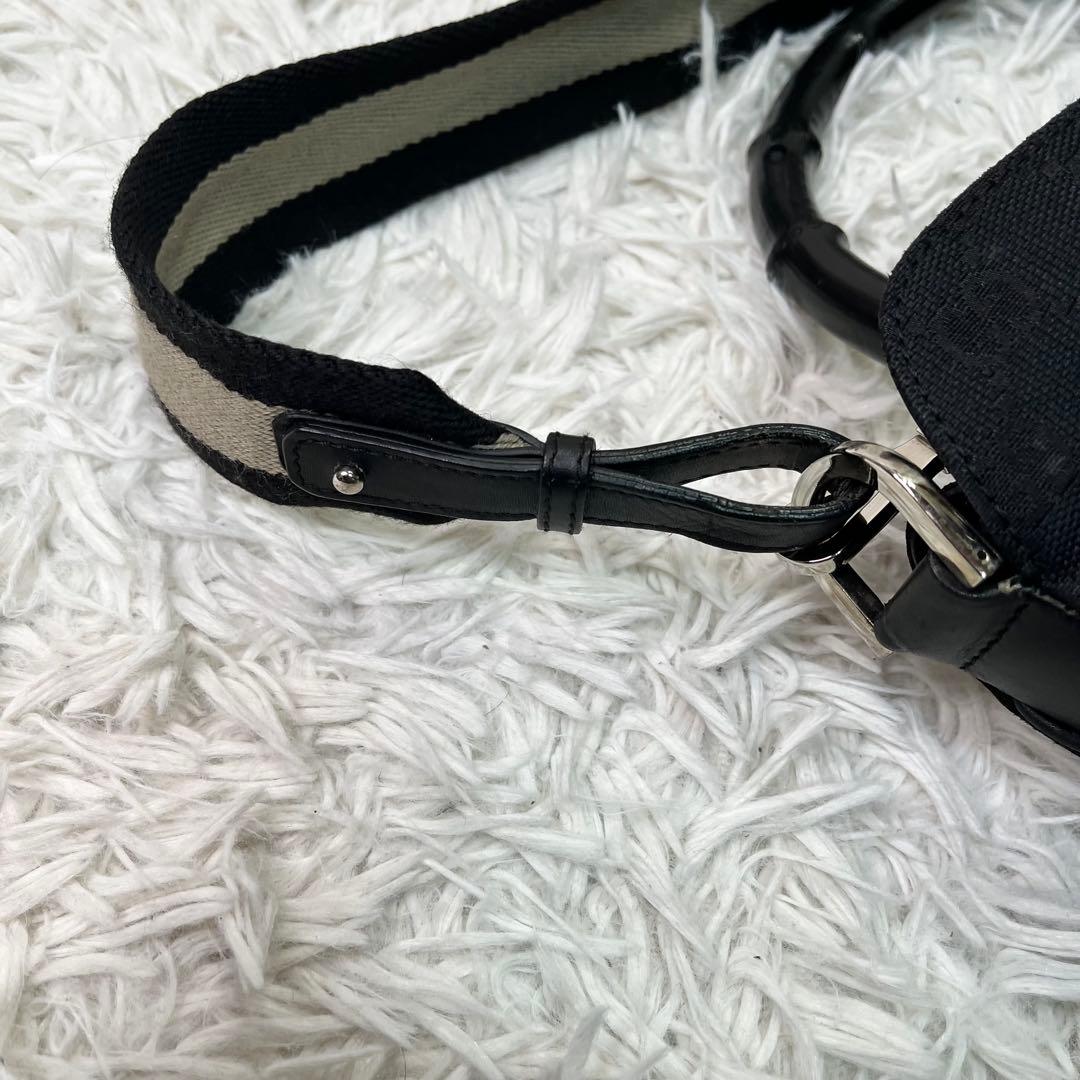 美品✨GUCCI ショルダーバッグ GG柄　シェリーライン バンブー 2way