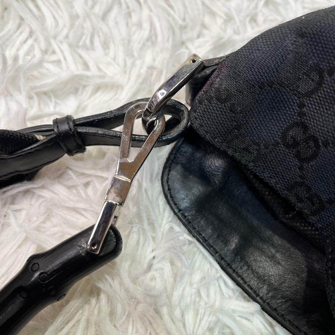 美品✨GUCCI ショルダーバッグ GG柄　シェリーライン バンブー 2way