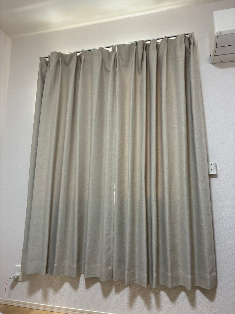 ニトリ　遮光カーテン(100X178X2) レースカーテンセット