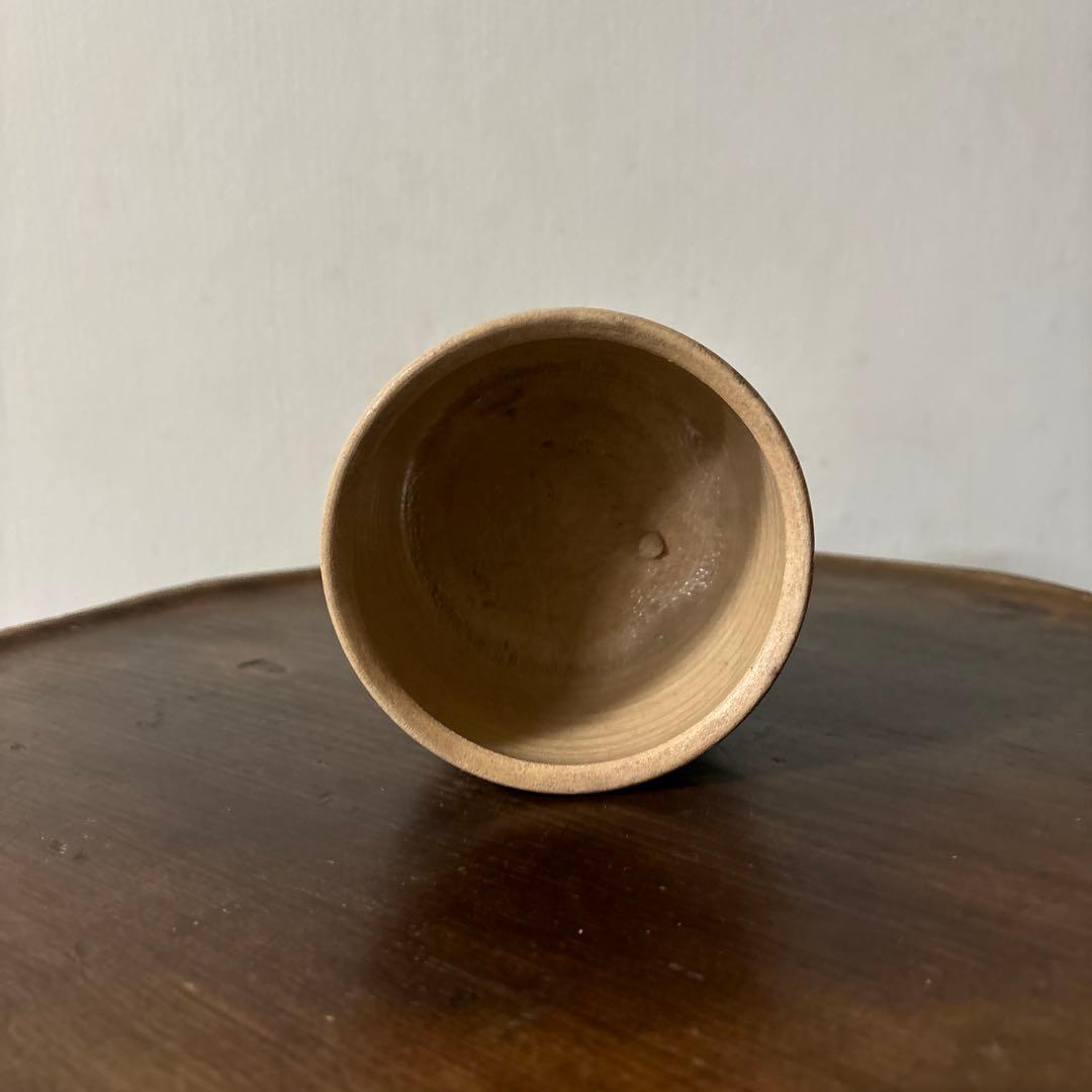 アンティーク輪線文　蓋物　古瀬戸　花器　古道具　骨董　検:白洲正子　秦秀雄　李朝