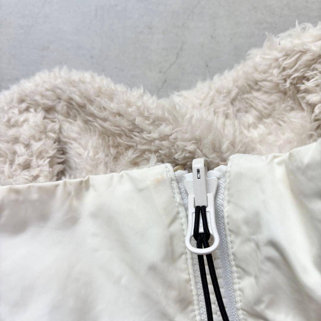 J.LINDEBERG リバーシブル 中綿ボアベスト ダブルジップ 2way S