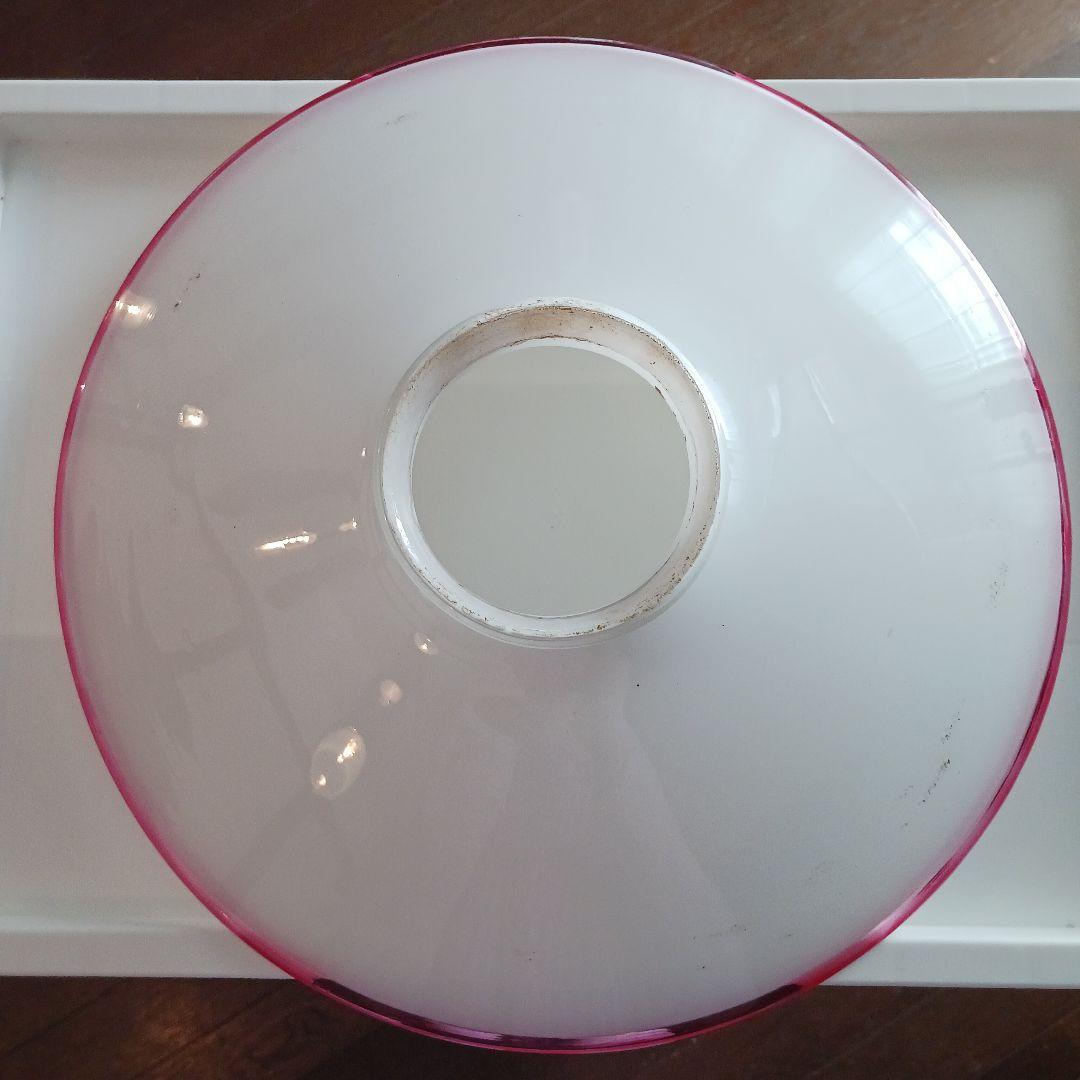 アンティーク吊りオイルランプ　　　ピンクレッド