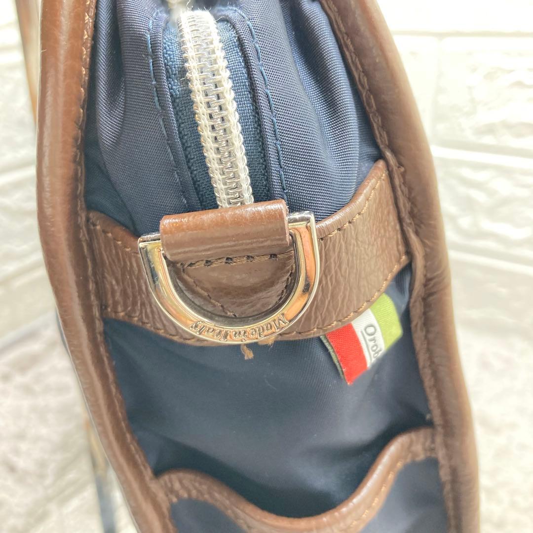 新品❗️Orobianco❗️オロビアンコナイロンビジネスバッグショルダーネイビー